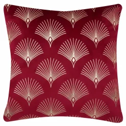 Estetica Poszewka welurowa czerwona SIENNA 45x45 cm