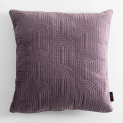 Poszewki I Poduszki Dekoracyjne|inny Poszewka welurowa geometryczna fioletowa JONES 45x45 cm