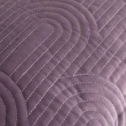 Poszewki I Poduszki Dekoracyjne|inny Poszewka welurowa geometryczna fioletowa JONES 45x45 cm