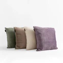 Poszewki I Poduszki Dekoracyjne|inny Poszewka welurowa geometryczna fioletowa JONES 45x45 cm