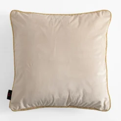 inny Poszewka welurowa kremowa LILLE 60x60 cm