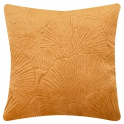 Poszewka welurowa musztardowa DAPHNE 45x45 cm