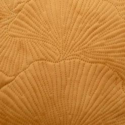 Poszewka welurowa musztardowa DAPHNE 45x45 cm