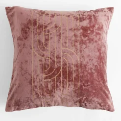 Poszewki I Poduszki Dekoracyjne| Poszewka welurowa różowa MONACO 45x45 cm