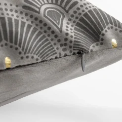 Poszewki I Poduszki Dekoracyjne|inny Poszewka welurowa szara CASSIA 45x45 cm