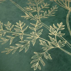 Poszewki I Poduszki Dekoracyjne|Estetica Poszewka welurowa z motywem roślinnym zielona HERBS 45x45 cm