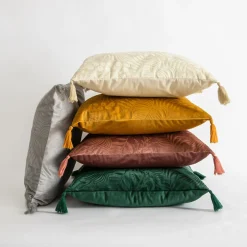 Poszewki I Poduszki Dekoracyjne|inny Poszewka welwetowa musztardowa ADRIA 45x45 cm