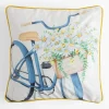Poszewki I Poduszki Dekoracyjne|inny Poszewka z rowerem żółta SUZI 45x45 cm