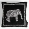 inny Poszewka ze słoniem czarna DAIRA 45x45 cm