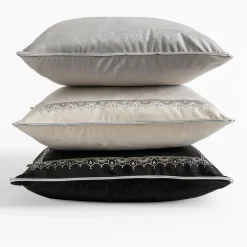 inny Poszewka ze słoniem czarna DAIRA 45x45 cm