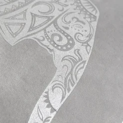 inny Poszewka ze słoniem jasnoszara DAIRA 45x45 cm