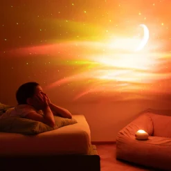 Lampki Nocne|Lampy Do Pokoju Dziecięcego|inny Projektor LED RGBW MARY'S UFO GALAKTYKA z pilotem