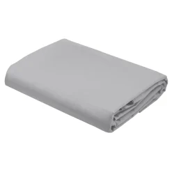 Prześcieradło bawełniane z gumką jasnoszare PURE 220x200 cm