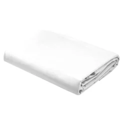 Prześcieradło bawełniane z gumką białe PURE 140x200 cm