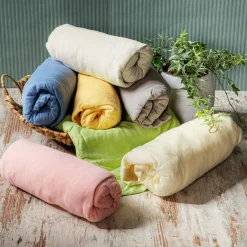 Prześcieradła| Prześcieradło JERSEY z gumką kremowe 160x200 cm