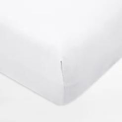 Prześcieradła|inny Prześcieradło jersey z gumką białe IVETTE 160x200 cm