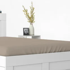 Prześcieradła|inny Prześcieradło satynowe z gumką taupe PURE 160x200 cm