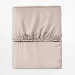 Prześcieradła|inny Prześcieradło satynowe z gumką beżowe 160x200 cm
