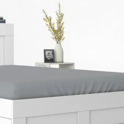 Prześcieradła|inny Prześcieradło satynowe z gumką szare PURE 180x200 cm