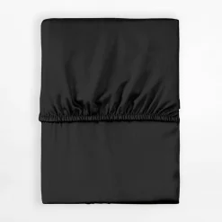 Prześcieradła|inny Prześcieradło satynowe z gumką czarne PURE 220x200 cm