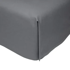 Prześcieradła|inny Prześcieradło z satyny bawełnianej ciemnoszare PERRY 220x240 cm