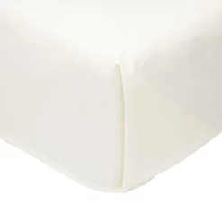 inny Prześcieradło z satyny bawełnianej białe PERRY 220x240 cm