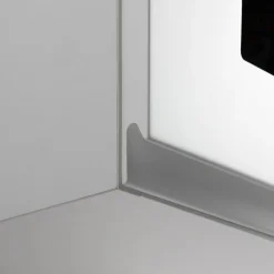 Fronty Przeszklone|Qubik Przeszklony front drzwi PIANO 40x76,5 biały mat