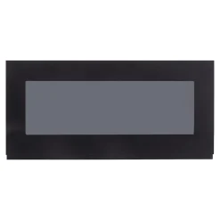 Fronty Przeszklone|Qubik Przeszklony front drzwi PIANO PLUS 80x38,1 czarny mat