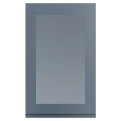 Fronty Przeszklone|Qubik Przeszklony front drzwi PIANO PLUS 60x98 szary stalowy mat