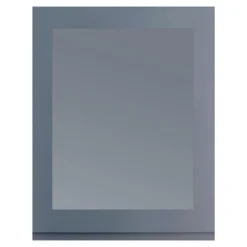 Fronty Przeszklone|Qubik Przeszklony front drzwi PIANO PLUS 60x76,5 szary stalowy mat