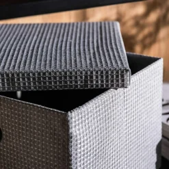 Dzieci inny Pudełko do przechowywania szare 19x19x16 cm