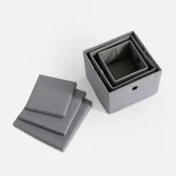 Dzieci inny Pudełko do przechowywania szare 19x19x16 cm