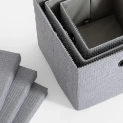 Dzieci inny Pudełko do przechowywania szare 28x28x20 cm