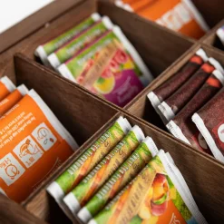 inny Pudełko drewniane na herbatę 6-przegródek