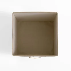 inny Pudło do przechowywania składane beżowe 28x28x28 cm