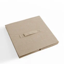 inny Pudło do przechowywania składane beżowe 28x28x28 cm