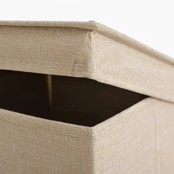 Pudełka I Pojemniki Do Przechowywania|Koszyki Dekoracyjne|inny Pudło z pokrywą składane beżowe 28x28x28 cm