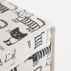 Dzieci inny Pudło z pokrywą składane w koty 28x28x28 cm