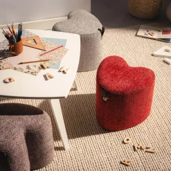 inny Puf mały serce czerwony ILLON