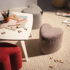 Pufy I Podnóżki|inny Puf mały serce fioletowy ILLON