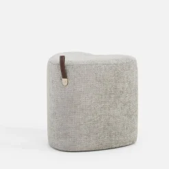 inny Puf mały serce jasnoszary ILLON