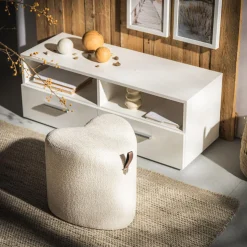 inny Puf mały serce kremowy ILLON