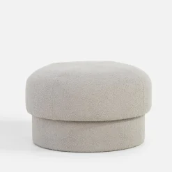 Pufy I Podnóżki|inny Puf okrągły boucle jasnoszary IQOMO