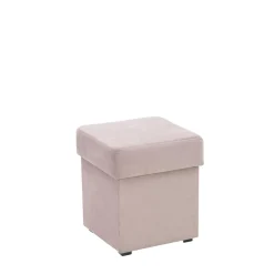 Pufy I Podnóżki| Puf otwierany TOP pudrowy róż