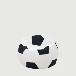 Dzieci Puf piłka biało-czarny SPORT M
