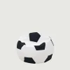 Pufy Dla Dzieci|Pufy I Podnóżki| Puf piłka biało-czarny SPORT L