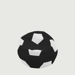 Dzieci Puf piłka czarno-biały SPORT M