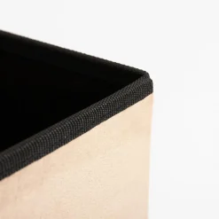 Pufy I Podnóżki| Puf składany beżowy 38x37.5 cm