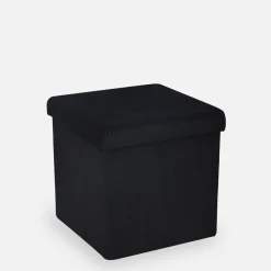 inny Puf składany czarny 38x38 cm