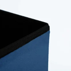 Puf składany niebieski 38x37.5 cm